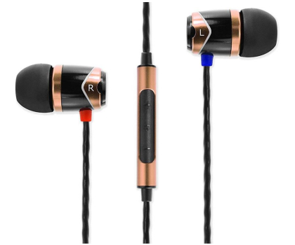Słuchawki przewodowe SoundMagic E10C Black-Gold